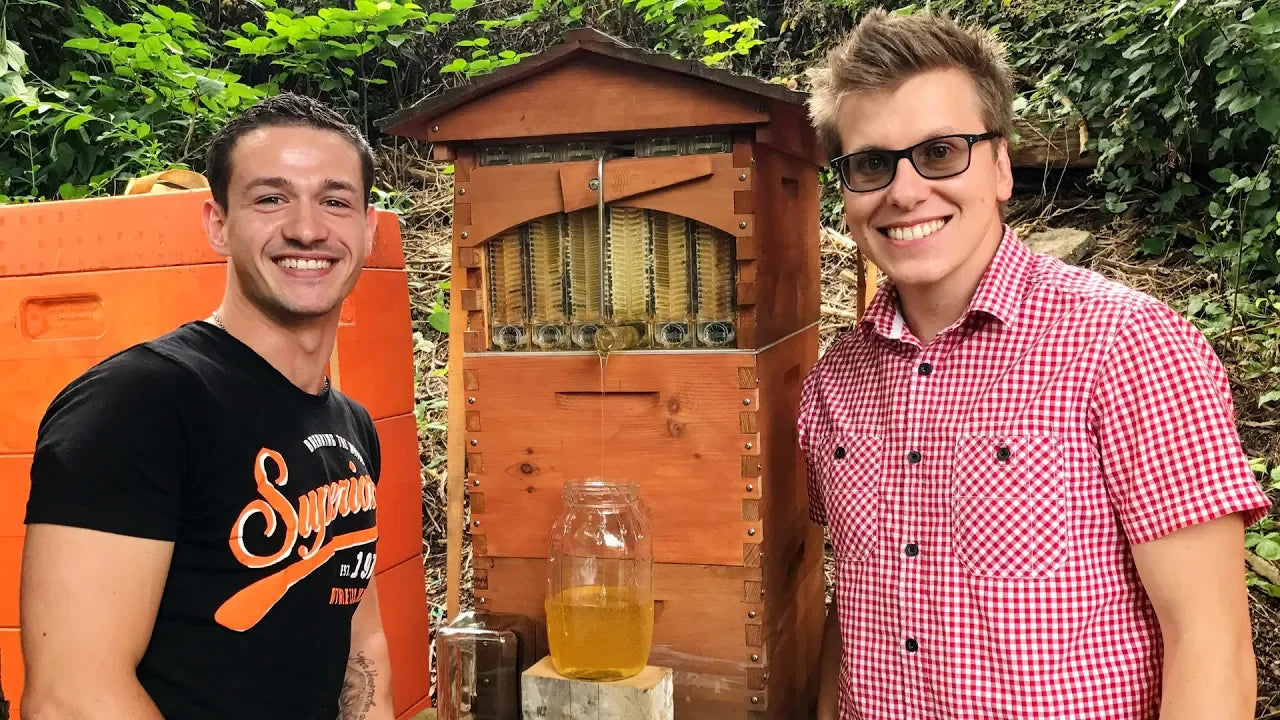Harvesting their first Flow Hive honey in Dortmund, Germany